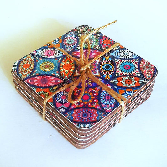 Mandala Coaster Set (6pc)