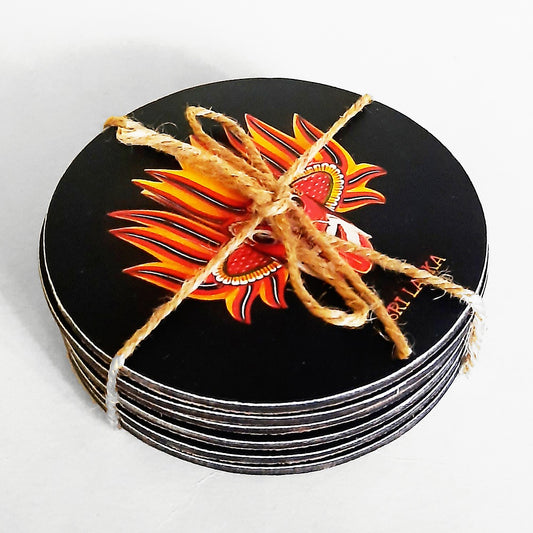 Traditional Mask Coaster Set (6pc)