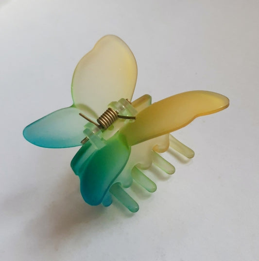 Butterfly Hair Clip - Blue Green
