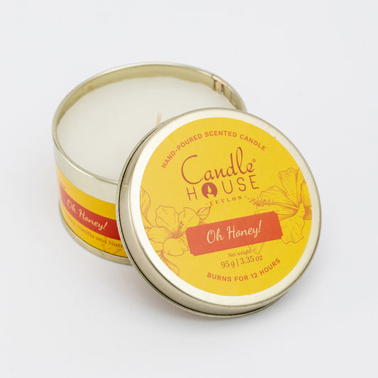 Candle House Ceylon Scented Tin Candle - Oh, Honey!