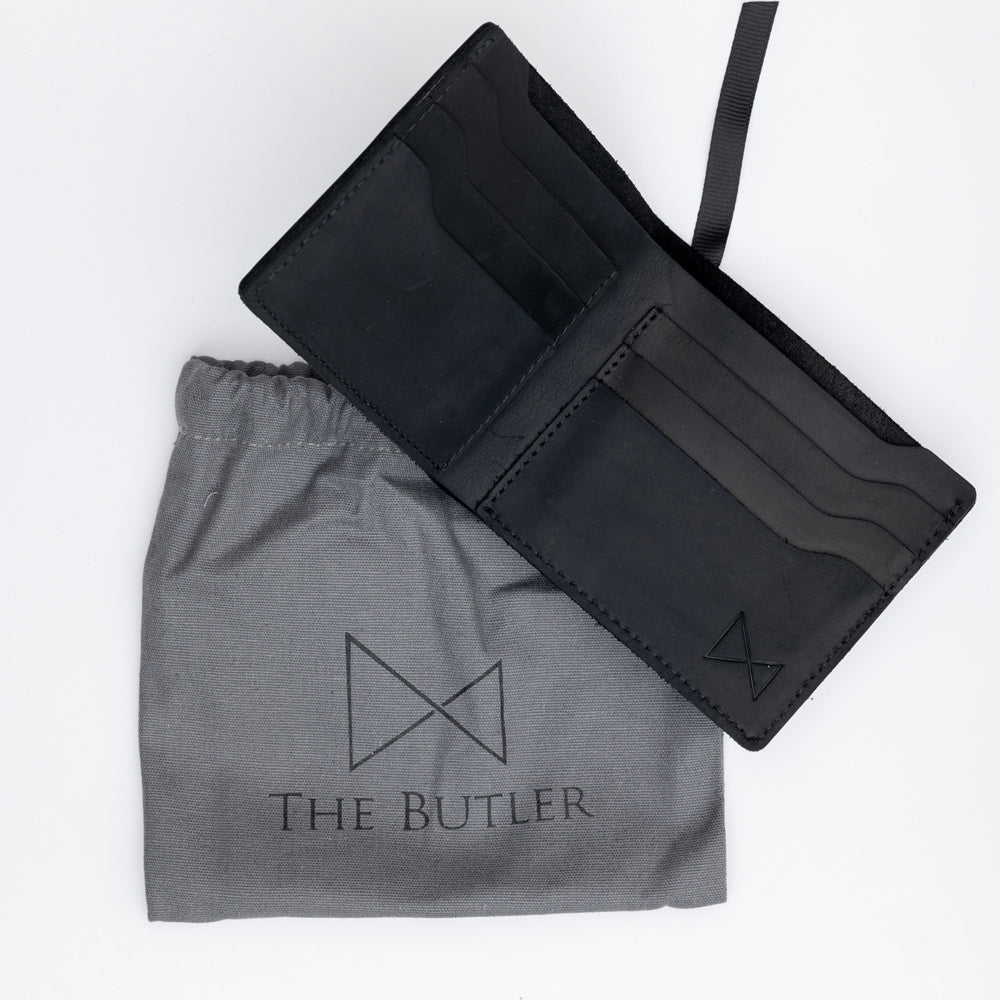 The Butler Leather Wallet - William (Black)
