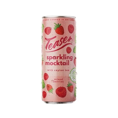 Teaser Sparkling Mocktail 250ml Mixed Berries Basketeer