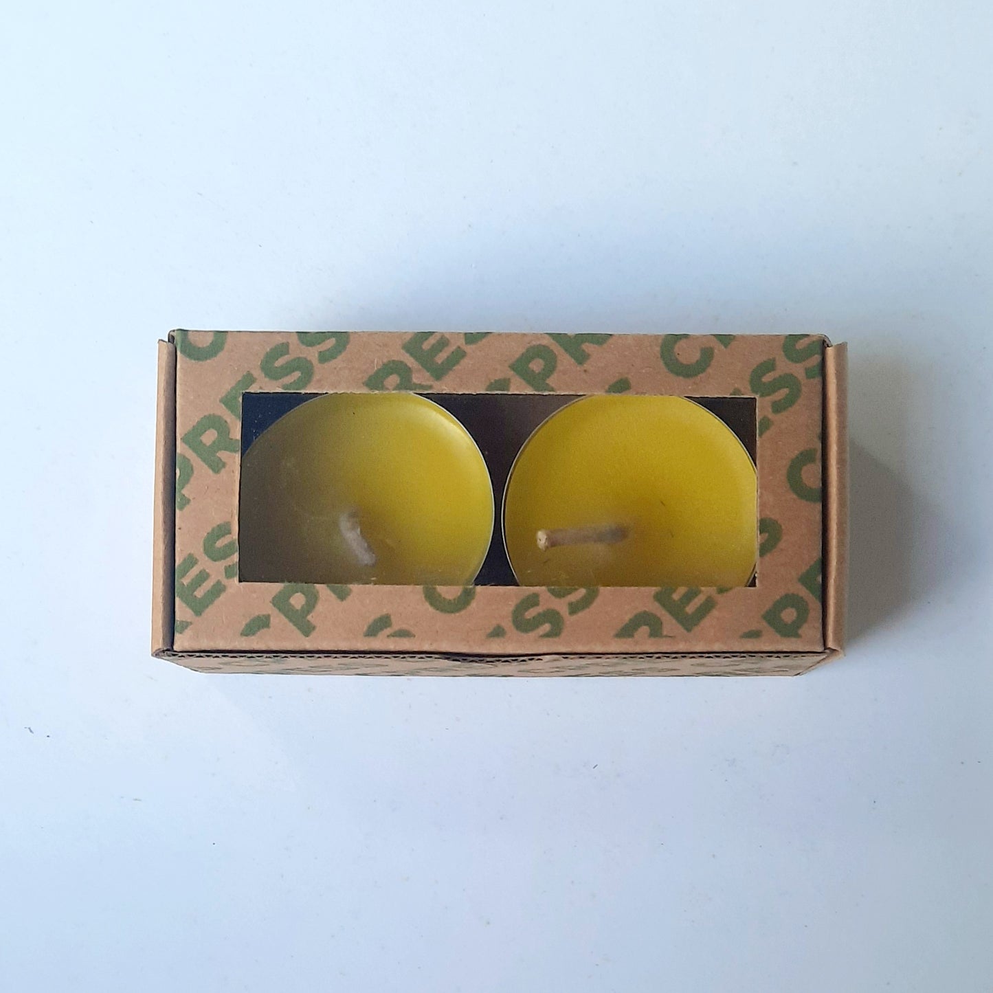 Tealights Candle Set Yellow (2pc)