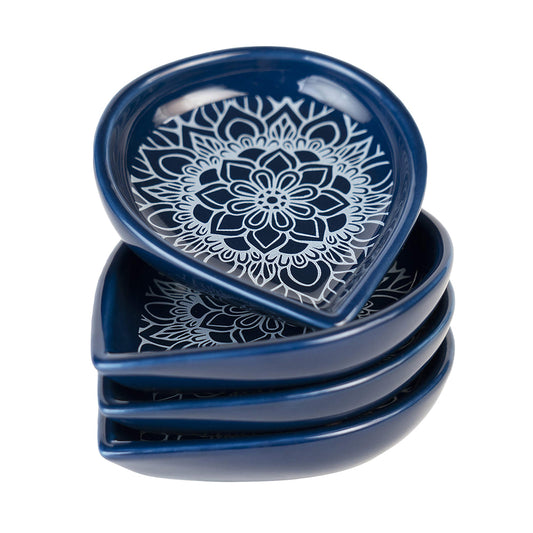 Ceramic Diya - Blue 1pc