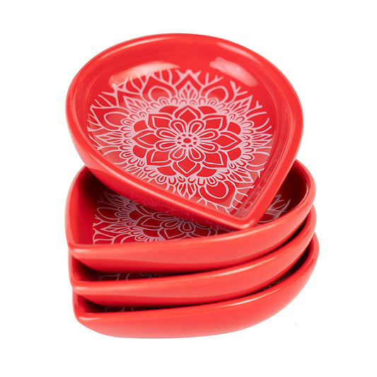 Ceramic Diya - Red 1pc