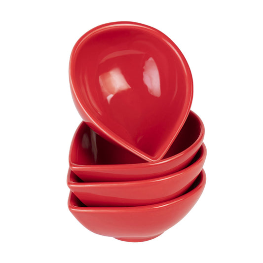 Ceramic Diya - Plain Red 1pc