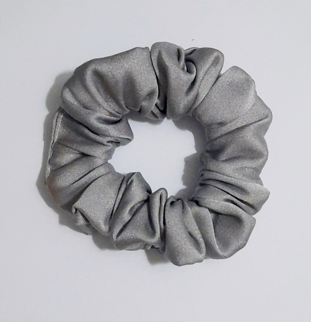 Satin Scrunchie - Grey