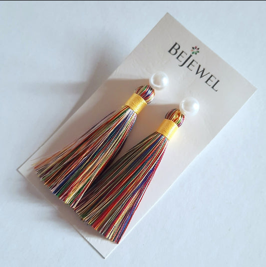 Tassel Earrings - Multicolour