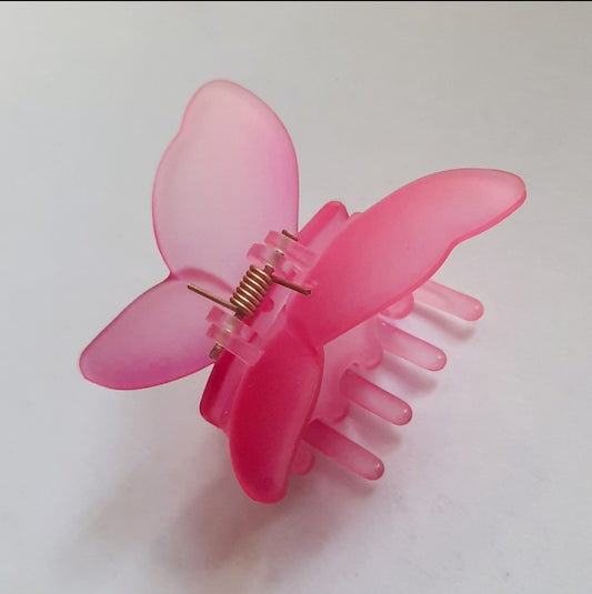 Butterfly Hair Clip - Pink
