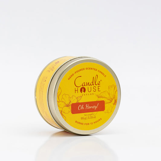 Candle House Ceylon Scented Tin Candle - Oh, Honey!