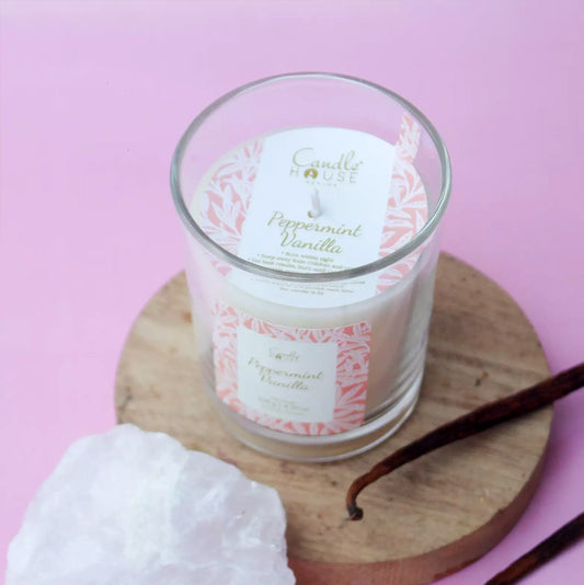 Scented Luxe Room Candle - Peppermint Vanilla