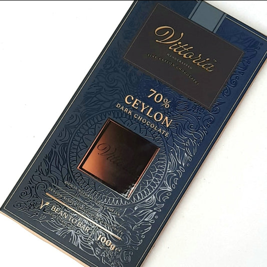 Vittoria 70% Ceylon Dark Chocolate 100g
